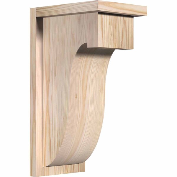 Ekena Millwork Del Monte Smooth Corbel w/Backplate, Douglas Fir, 7 1/2"W x 10"D x 18"H COR08X10X18DEL01SDF - main